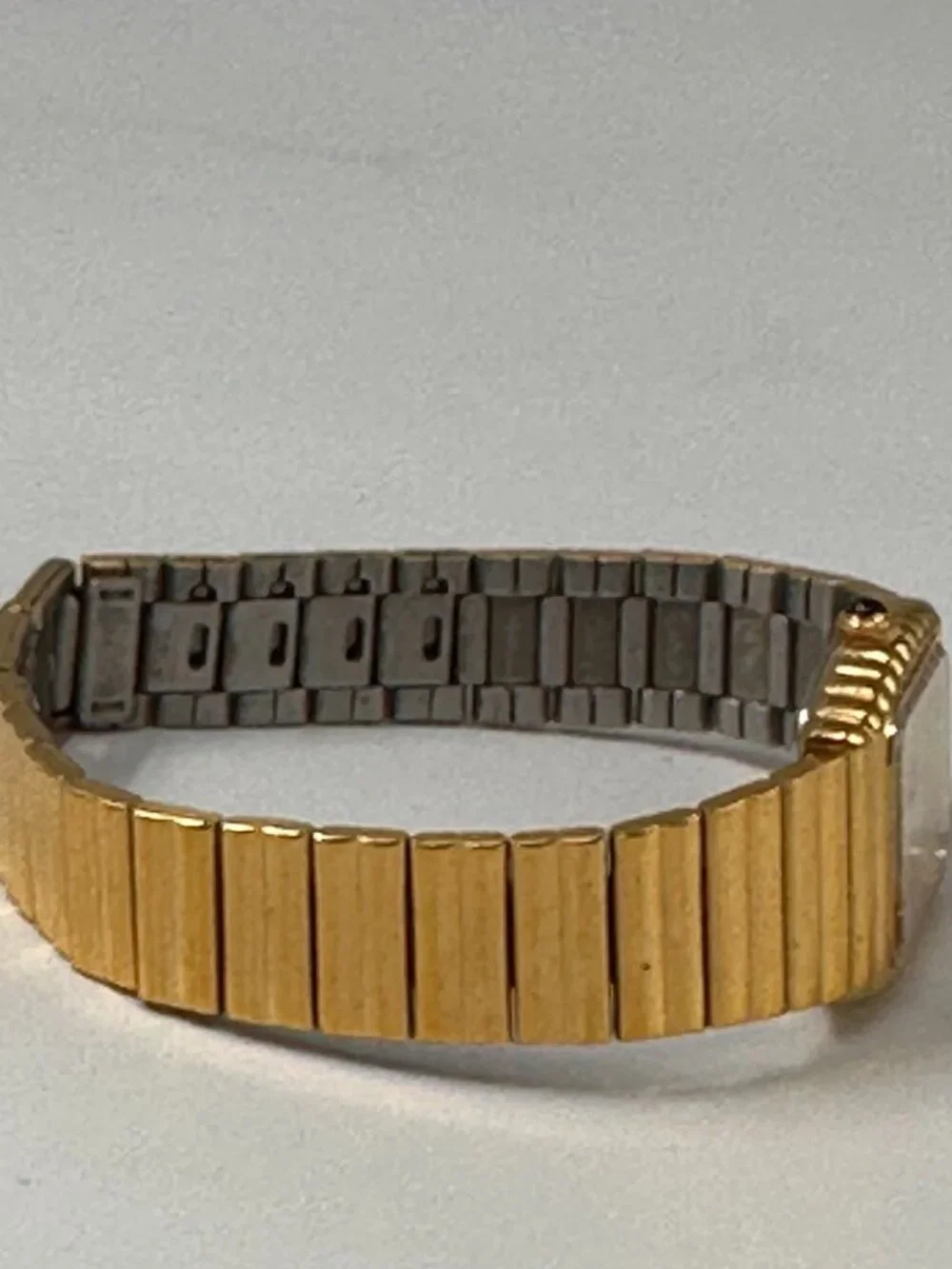 Vintage Bill Blass Watch Women Gold Tone Square Dial 18MM New Battery 6.5